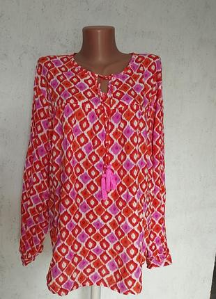 Женская блузка с ярким принтом разм56-58, германия