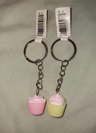 Классный набор брелок для ключей кексы