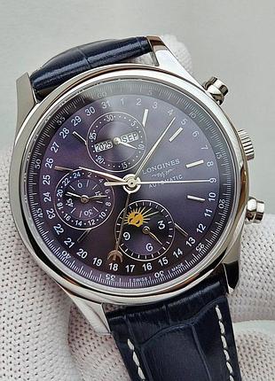 Годинник longines master collection silver blue