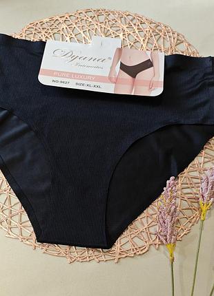 Бесшовные трусики микрофибра в рубчик