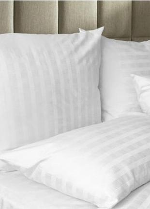 Наволочка 60х60см страйп сатин ярослав белый