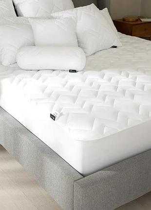 Наматрасник 80х190х35см с бортом по периметру пл.250г/м nordic сomfort luxe тм идея