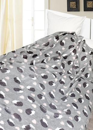 Дитячий плед 100х140см флісовий ярослав їжачки