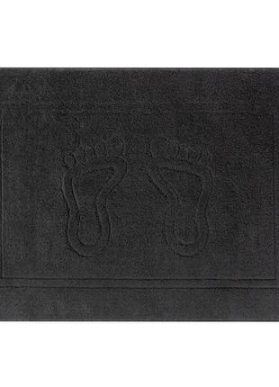 Рушник махровий для ніг 50х70 см чорний