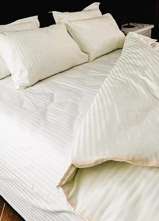 Пододеяльник 175х215см страйп сатин ярослав №02 крем