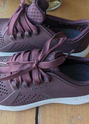 Kроссовки женские croc jibbitz literidepacer бордовые 23,5 см р-р 37 ( m4/w6 )