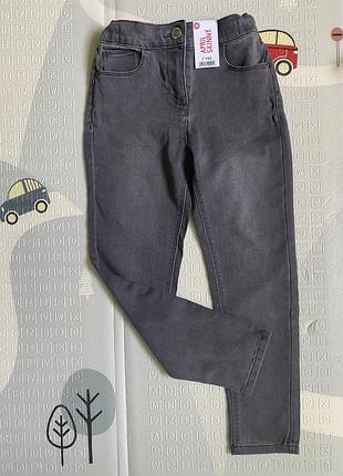 Джинси легінси скіні сірі на дівчинку 7 років matalan