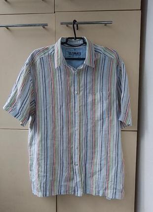 Сорочка льон р.l.  blue harbour