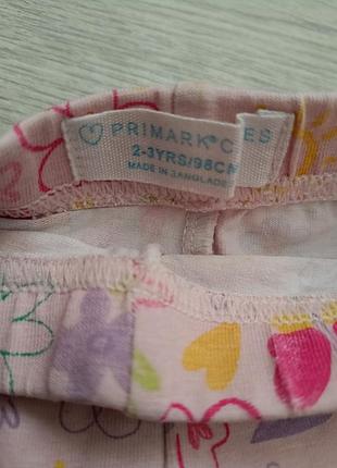 Велосипедки для девочки, на 2-3 года (92-98), primark 3