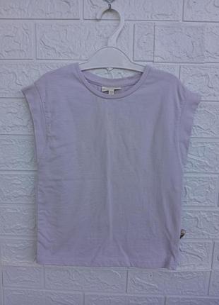 Плотная трикотажная футболка на 5-6 лет 110-116 см