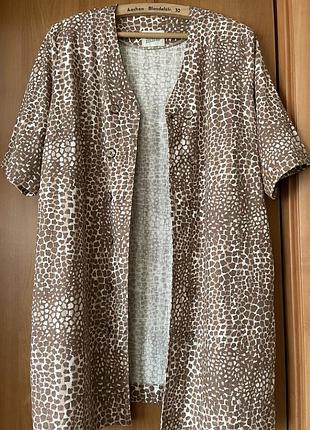 Красивый жакет 75%вискоза 15%лён 10%котон