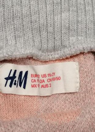 Теплая трикотажная юбочка h&m на 2-3 года2 фото