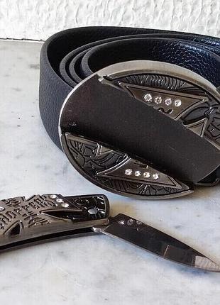 Ремінь west coast choppers з ножем