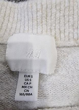 Молочный свитер с жемчужинами h&amp;m 4