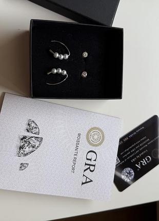 Сережки з лаб діамантом 🛍️%знижечки_дзіньдзінь
