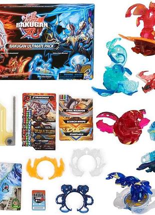 Bakugan ultimate 6-pack special attack dragonoids оригінал бакуган набір з 6 бакуганів