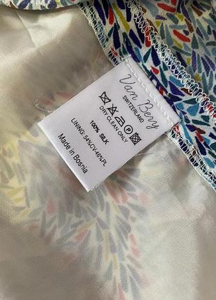 Van bery шелковое платье р s 6