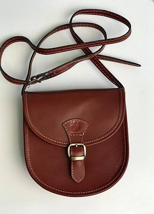 Італійська шкіряна жіноча сумка клатч крос-боді через плече vezze.