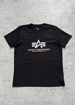 Alpha industries футболка великий лого