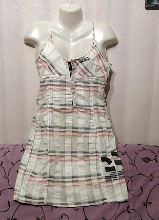 Тонкий жатый хлопковый сарафан (пог-45 см) 81