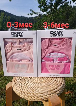 Новые комплекты наборы dkny для новорожденного для девочки на подарок выписку крестины
