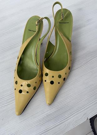 Жіночі яскраві босоніжки/ слінгбеки ten points