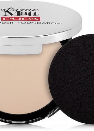 Оригинал pupa extreme matt powder foundation spf 20 020 - light beige 11 г g пупа компактная пудра, матирующая