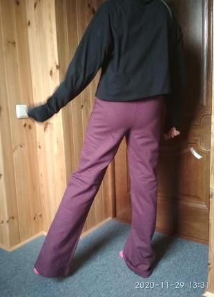 Теплые прямые штаны (брюки) с начесом.2 фото