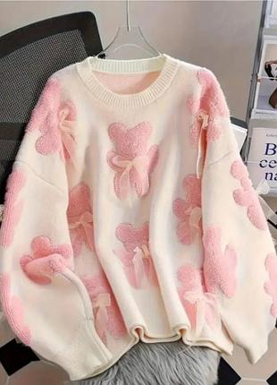 Жіночий светр розового кольору,акрил