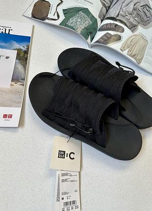 Сандалі шльопанці  uniqlo унісекс slide sandals
