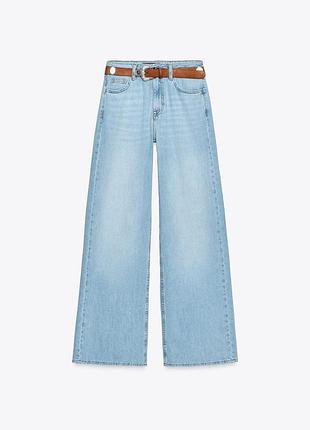 Джинсы женские с высокой посадкой zara