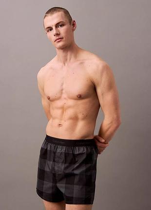 Чоловічі бавовняні шорти calvin klein оригінал, боксери для сну кельвін кляйн
