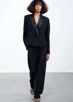 Брючний костюм  із змішаної вовняної тканини  zara- limited edition