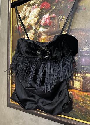 Розкішний топ бюстьє шовк dolce&gabbana шовк