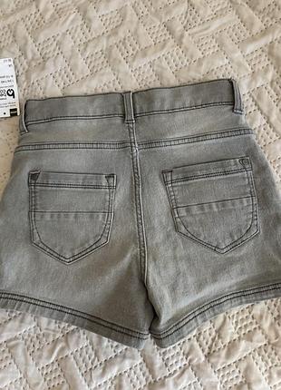Шорти джинсові сірі на дівчинку з біркою