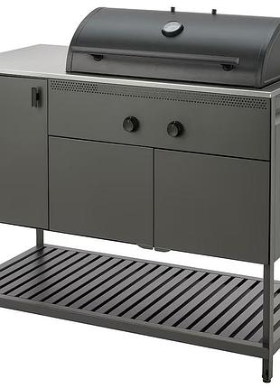Гриль на вугіллі вуличний/темно-сірий, 120х60см båtskär