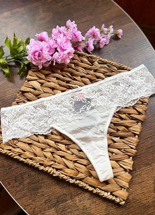 Женские трусики танга с кружевом