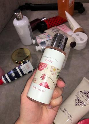 Мініатюра гель для душу з трояндою миниатюра гель для душа с розой