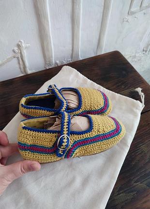 В'язані туфельки zara