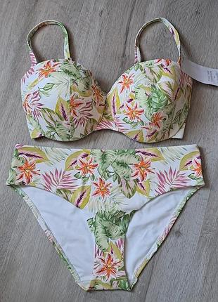 Купальник раздельный 75е (34dd/е) / 80d (36d),, плавки l