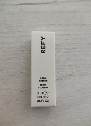 Спрей-фіксатор refy face setter hydrating and plumping setting spray mini 5 мл