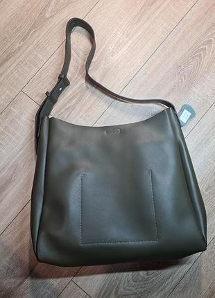 Кожаная сумка шоппер