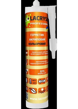 Герметик кольоровий акриловий lacrysil дуб 400 г