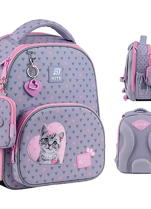 Рюкзак школьный каркасный kite education studio pets sp25-556m