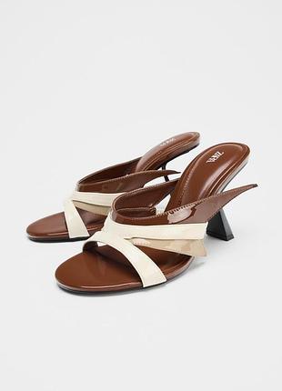 Асимметричные босоножки zara