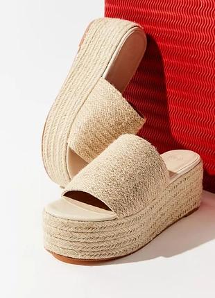 Босоніжки пляжні соломʼяні еспадрильї h&m
