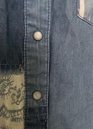 Джинсова рубашка оригінальна розмір s