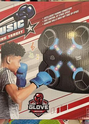 Музыкальный настенный тренажер для рук портативная боксерская мишень с мелодиями