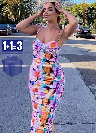 🥰 нова! обтисла міді сукня plt