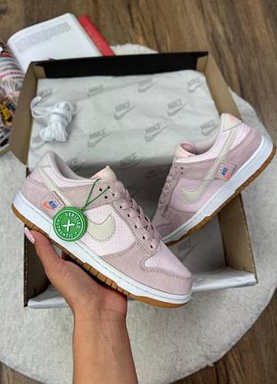 Женские кроссовки nike sb dunk teddy bear pink